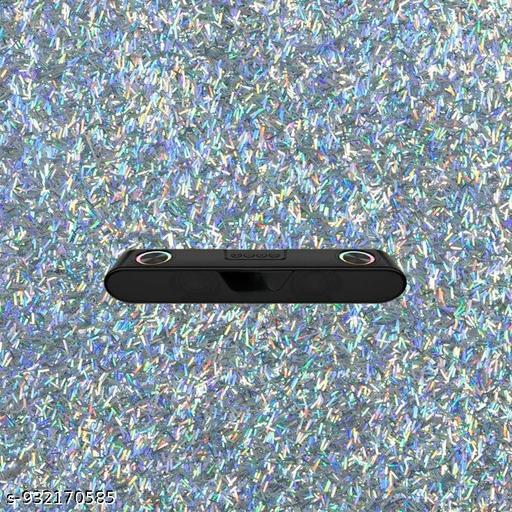 Portable Bluetooth Speaker, 10 Watts, Upto 8h Backup, Dual Drivers + Dual Passive Radiators, Call Function, Bluetooth v5.3 | USB | mSD| AUX, TWS, RGB LED
