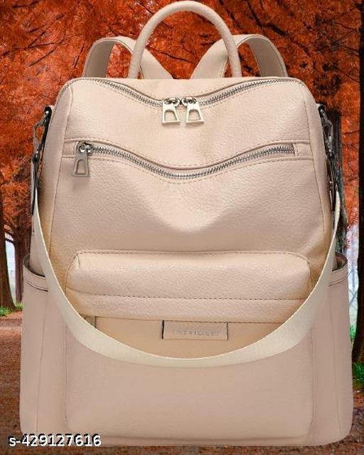 MomsyStore Women Leather Backpacks For Daily Travel Daypacks