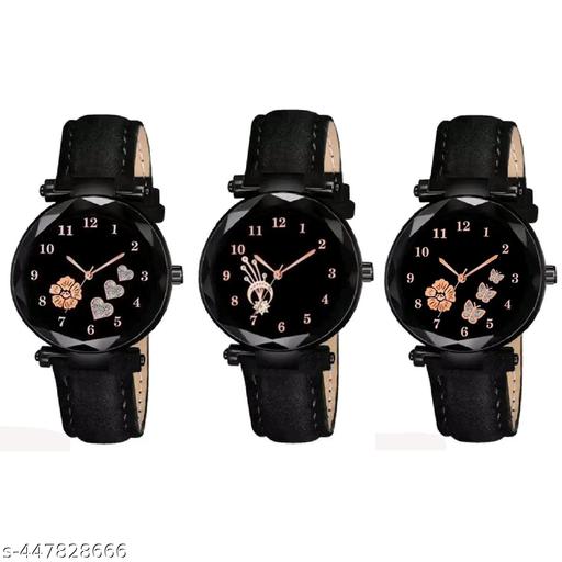Analog Watch Combo For Women(Pack Of 3)
