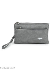 GUKA Wallet For Women / money organizer / women clutch / 3 zip compartments / multi compartment wallet