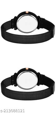 Queen Dial Magnetic Belt Combo Women's and Girl's Watches Pack of 2