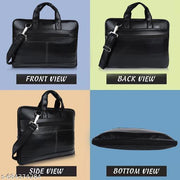 SB BAG Zipper Leather Laptop & Messenger Bag / Men Bag