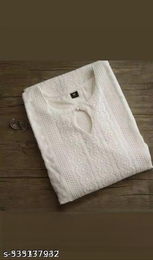 White Chikankari kurti