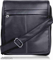 ZURBAA Sling Messanger Bag Men & Women's_Boys & Girl's Office School College Bag & Backpack_ W D Types _ Pack of 1_Black.