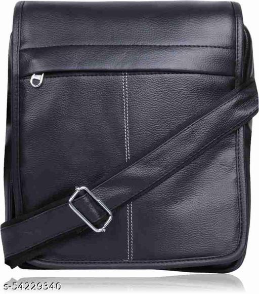 ZURBAA Sling Messanger Bag Men & Women's_Boys & Girl's Office School College Bag & Backpack_ W D Types _ Pack of 1_Black.
