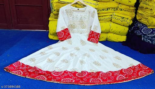 JAIPURI RIYON ANARKALI LONG KURTI