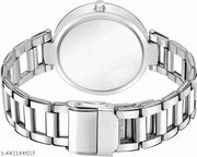Pink Color Dial Stainless Steel Strap Slim Stylish Look
