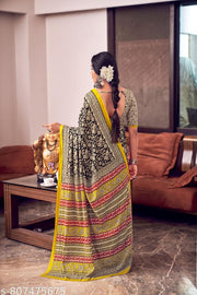 Soft Mull Mull Cotton Printed Saree
