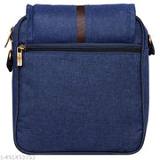 LOREM Blue Stylish Linen Textured Cross Body Sling Bag For Men SL06
