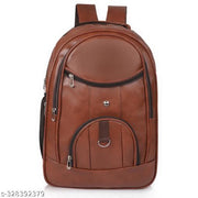 Classic Vegan Leather Office College Laptop Shoulder Business Unisex Backpack