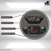 Tense Camo Waist Bag for Men & Women, Slim Fanny Pack Casual Shoulder Bag Adjustable Strap for Walking, Hiking Hold Phones, Keys, Army Print