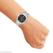 Day & Date Function Watch With Stainless Steel Chain Analog Watch - For Men