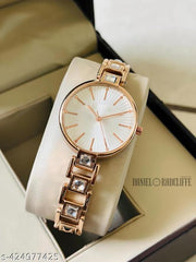 "Luxury Watches for Women Or Girls, Stainless Steel Casing with Elegant Style & Quality, Comfortable Strap and Much More in This Wrist Watch