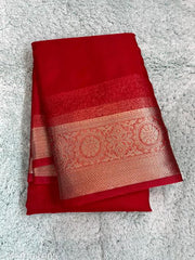 Beautiful Plane Organza Saree (Gala)