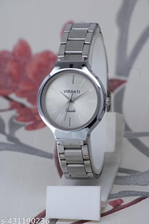 Unique and attractive solid round dail high quality stainless steel chain watches for girls and women