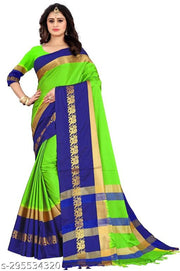 Hathi design Cotton Silk Rajwadi legant saree