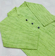 Khadi Cotton Green Kurti For Women