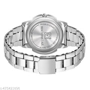 Silver Stainless Chain Silver Dial Date Funvtion Men’s & Boy’s Analog Watch