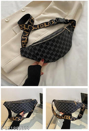 Small Bag Foreign Style Fashion Shoulder Messenger Bag Light and Simple Ladies Chest Bag(Black)