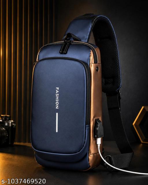 PREMIUM ANTI THEFT USB CHARGING SLING BAG FOR MEN