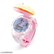 Digital 3D Action Figure Frozen Face Based Toy Design Digital Glowing Watch with Disco Music and Blinking Lights for Kids | for Boys Girls- Good Birthday Return Gift