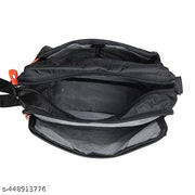 Nylon Unisex Sling Bag | One Sided Bag | Cross Body Multipurpose Hand Bag For Men & Women | Stylish Sling Bag | Side Bag | Messenger Bag for Office, Cash, Business Collection, Travelling | Pack Of 1