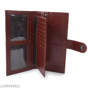 Regular fancy Women's Faux Leather with Zip Pocket, Multiple Card Holders and Pocket Wallet