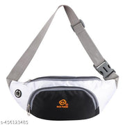 Nice Purse Stylish Crossbody Travel Bags Fanny Pack |Waist Pouch(WB-007-Black-White) Waist bag With adjustable strap pack of-1