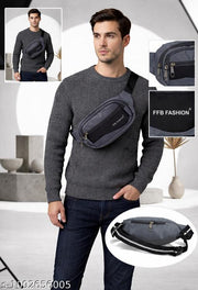 Stylish Waist Bag for Men & Women / Multiple Zipper Pocket Belt Bag / Unisex waist bag