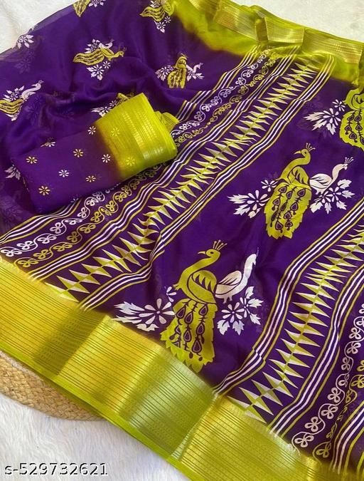 Peacock design,moss chiffon saree with jacquard border, great combination of traditional and party wear