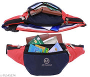 AT FASHION Men,Women Waist Bag/Kamar Pouch With Havy Red Belt (R0505)