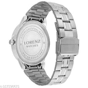 LORENZ Gift  Combo of Blue Men's Watch and Blue Denim Wallet | CM-1046WL-05