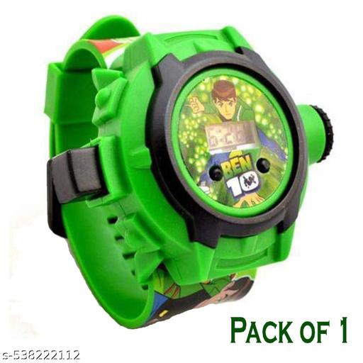 Ben 10 Digital 24 Images Projector Watch for Kids Boys Rubber Material Watch Pack Of 1