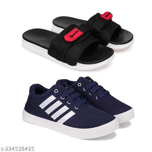Bersache Chappal for Kids | New fashion latest design casual,slides,water proof, slippers for Boys stylish | Perfect Filp-Flops for daily wear walking Slippers Pack of 2'Combo(MM)-1681-1706