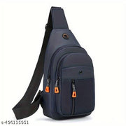 1pc Durable Chest Bag, Outdoor Mountaineering Cycling Travel Crossbody Bag, Small Lightweight Portable Waist Bag, Three-layer Large Capacity Fanny Pack