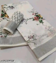 Digital Prints Designer Linen Cottan Saree