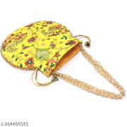 Foxtree 2 Pcs Indian Handmade Embroidered Potli Combo For Womens & Girls Wristlets Handbags To Carry In Parties, Weddings And Social Events Purses.