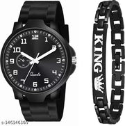 Staylish Modern Men Watches with Bracelate