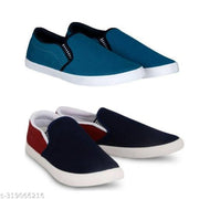 Pack of 2-2s combo shoes for men| black red-blue black- t blue combo shoes in color| comfortable and walking shoes for men