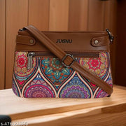 JUGNU-maroon Sling bag for women Hancraft   Prited Bag