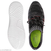 Fancy #Black #Synthetic Sports Shoes For Men