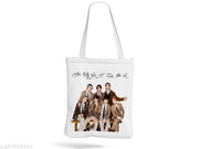 TrendoPrint Women & Girls Extra Spacious Cotton Multicolor Tote Bag-NDB48