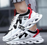 Unique Fabulous Men White Sports Shoes
