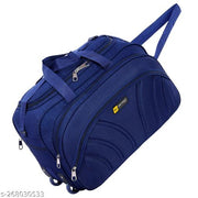 Unisex Travel Luggage Bag - (54 Cm) Expandable Flat Folding Travel Duffel Bag/Duffel Strolley Bag With 2 Smooth Spinner Wheels