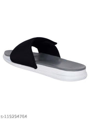 MRJ1635 Men's Grey Synthetic Leather Daily Casual Slider
