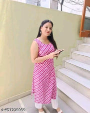 Polyster/Crepe fabric-SINGLE KURTI