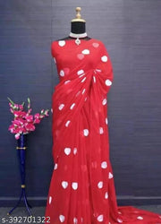 Buy Ezquisite Georgette Embroidery Work Saree - Treandy Designs On Meesho
