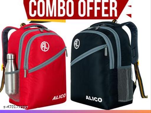35 L Casual Waterproof Laptop Bag/Backpack for Men Women Boys Girls/Office School College Teens & Students COMBO 2 PICE