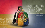 Multicolor Hogwords Sling  PU Leather Crossbody Backpack for boys n girls