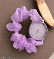 Analog Scrunchie Watch For women and Girls